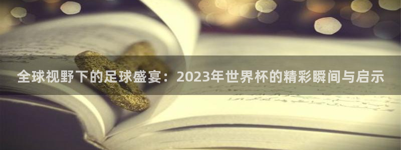 2026男足世界杯：全球视野下的足球盛宴：2023年世界杯的精彩瞬间与启示